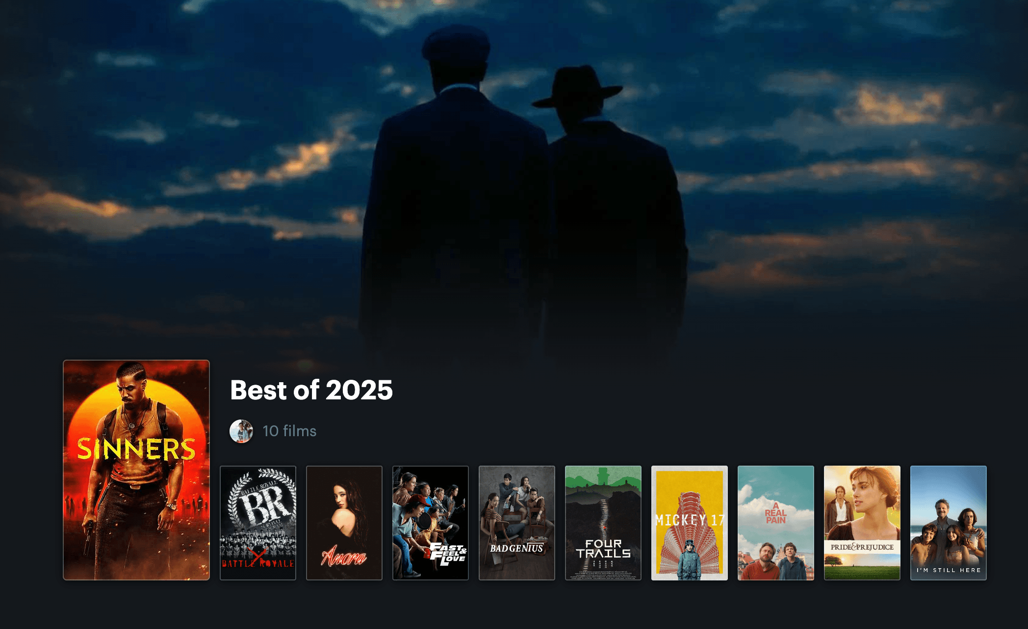 Top 10 films of 2025